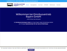 Tablet Screenshot of omnibusvertrieb-bayern.de